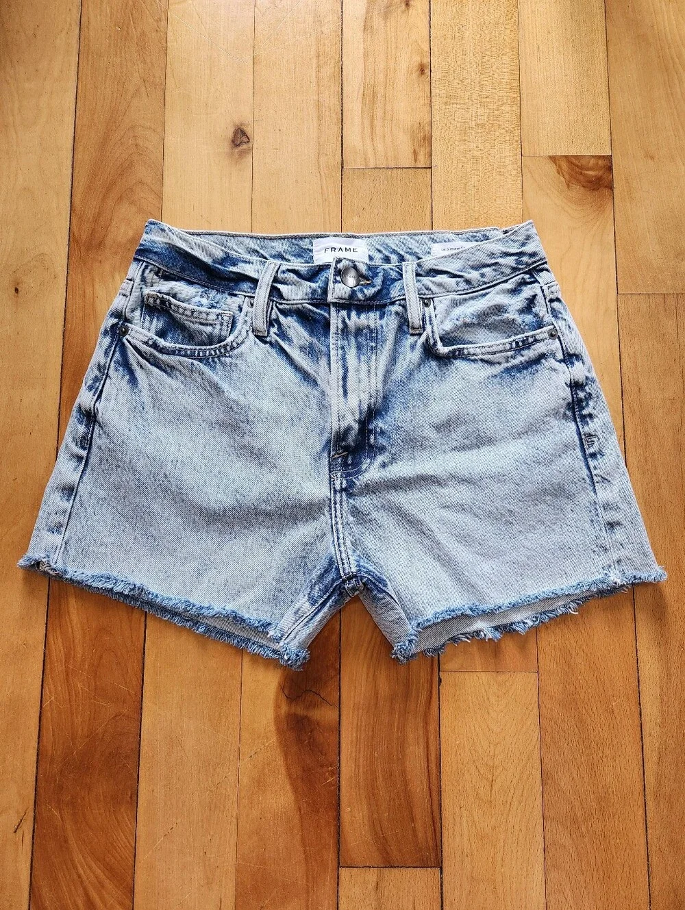 FRAME Denim Le Simone Cut Off Denim Short  - 26